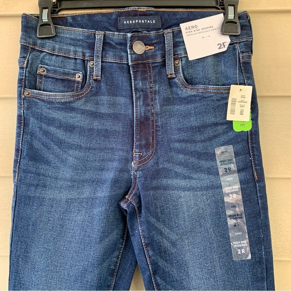 NWT Aeropostale Premium Seriously Stretchy High-Rise dark wash Jegging size‎ 2R - Picture 7 of 8